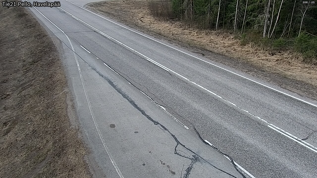 Weather Camera Image Väg 21 Pello, Havelanpää, Pello, Lappi
