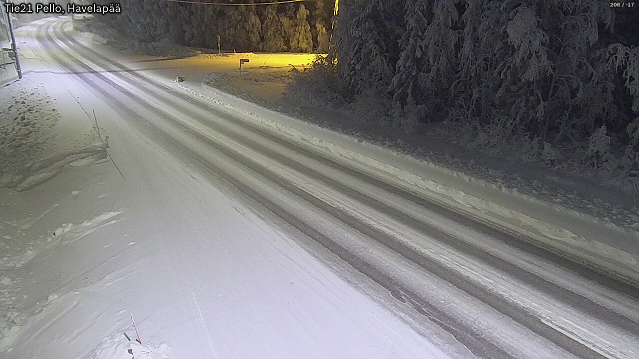 Kelikamerat Kuva Tie 21 Pello, Havelanpää, Pello, Lappi