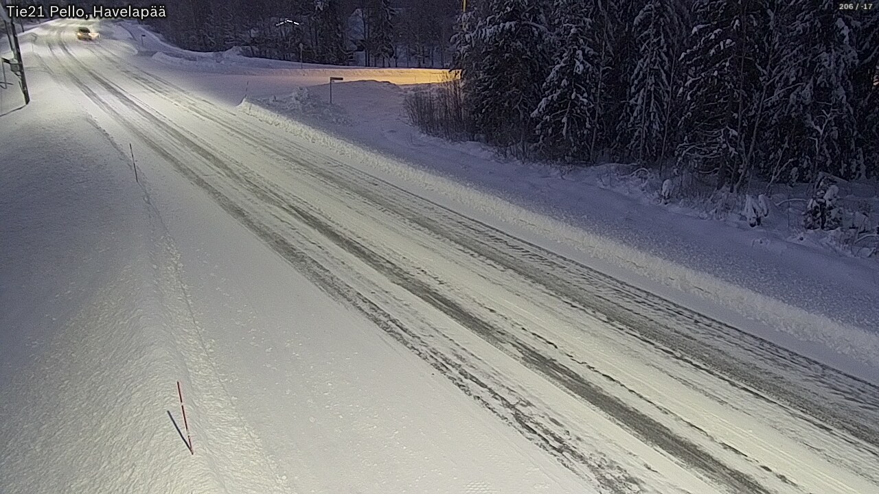 Weather Camera Image Road 21 Pello, Havelanpää, Pello, Lappi