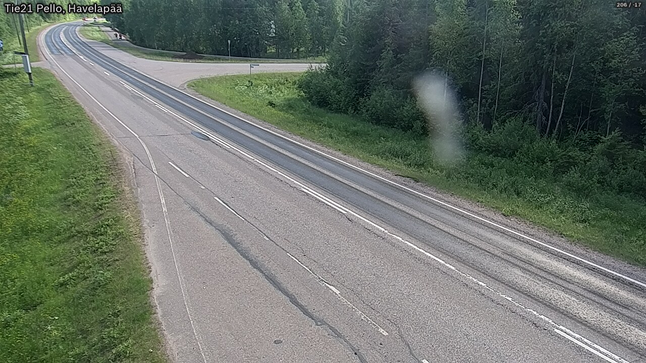 Weather Camera Image Väg 21 Pello, Havelanpää, Pello, Lappi