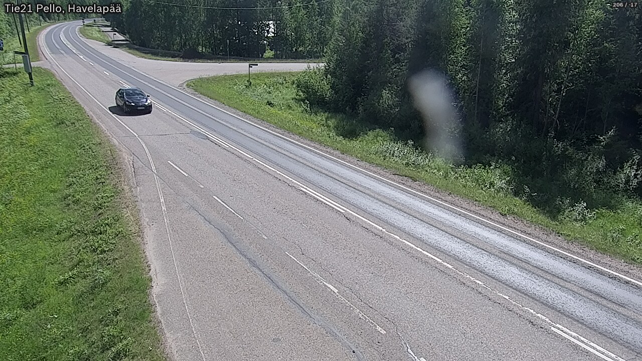 Weather Camera Image Väg 21 Pello, Havelanpää, Pello, Lappi