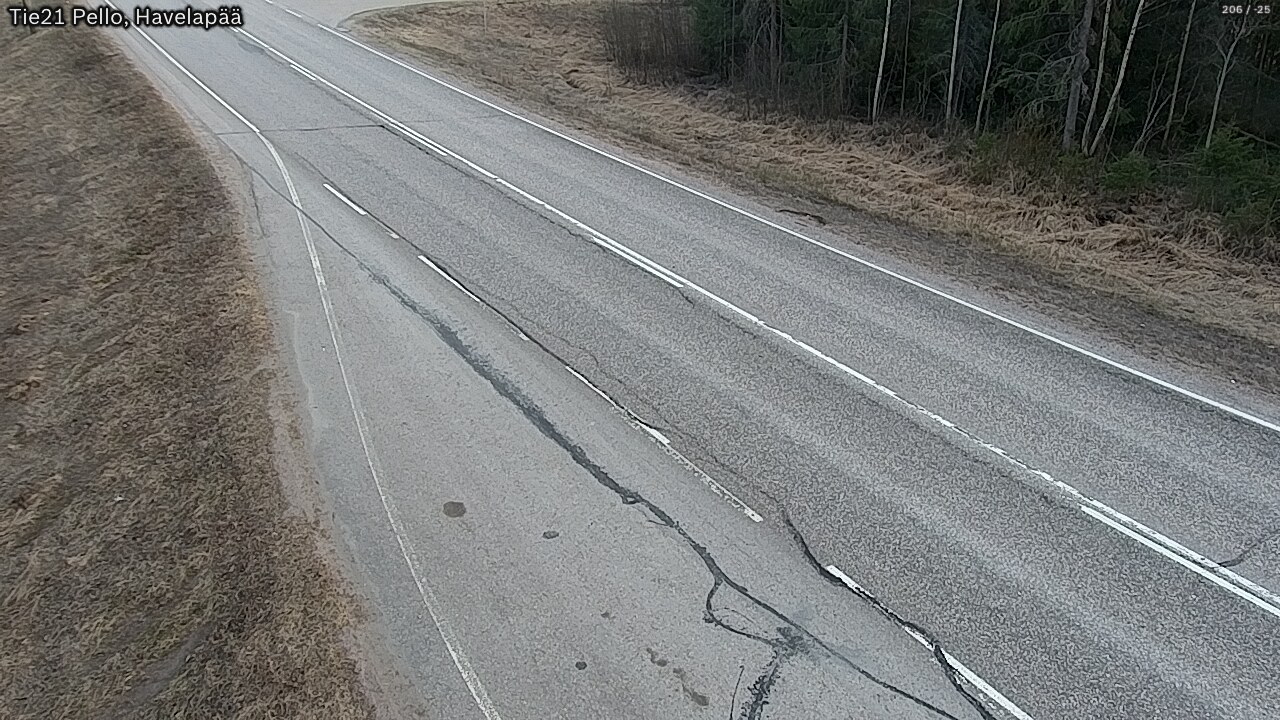 Weather Camera Image Väg 21 Pello, Havelanpää, Pello, Lappi