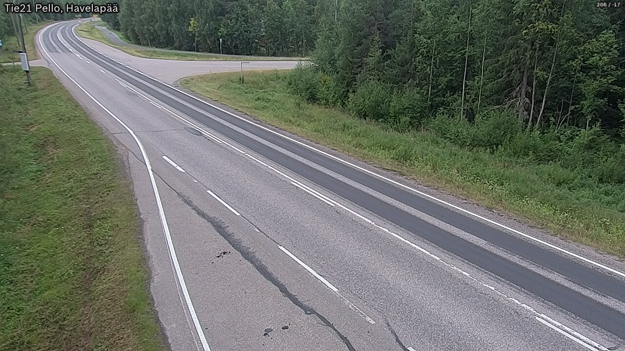 Weather Camera Image Road 21 Pello, Havelanpää, Pello, Lappi