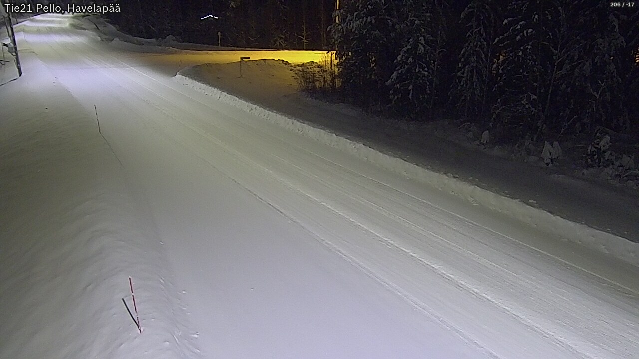 Kelikamerat Kuva Tie 21 Pello, Havelanpää, Pello, Lappi