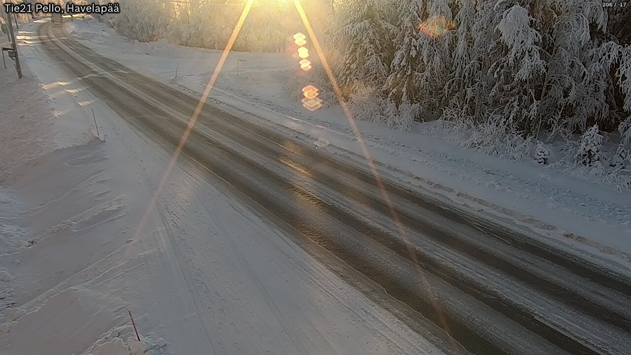 Kelikamerat Kuva Tie 21 Pello, Havelanpää, Pello, Lappi
