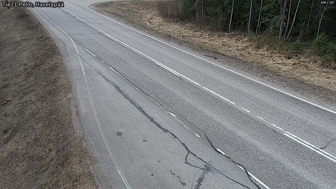 Weather Camera Image Väg 21 Pello, Havelanpää, Pello, Lappi