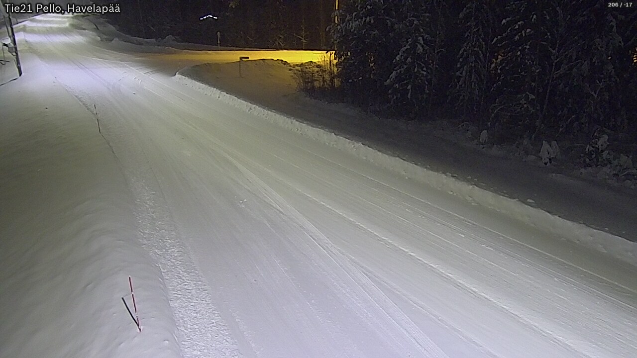 Kelikamerat Kuva Tie 21 Pello, Havelanpää, Pello, Lappi