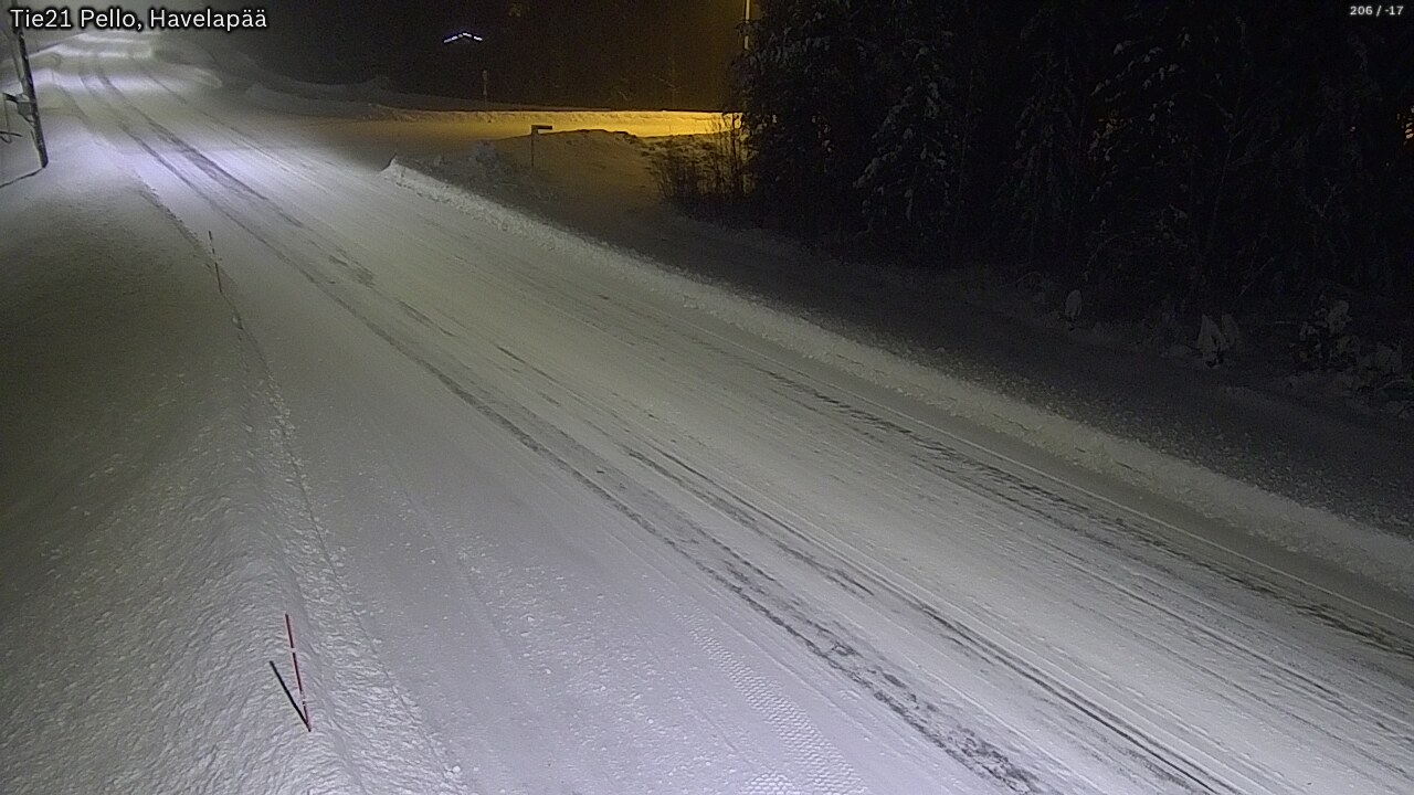 Weather Camera Image Road 21 Pello, Havelanpää, Pello, Lappi