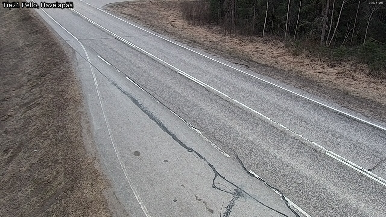 Weather Camera Image Väg 21 Pello, Havelanpää, Pello, Lappi