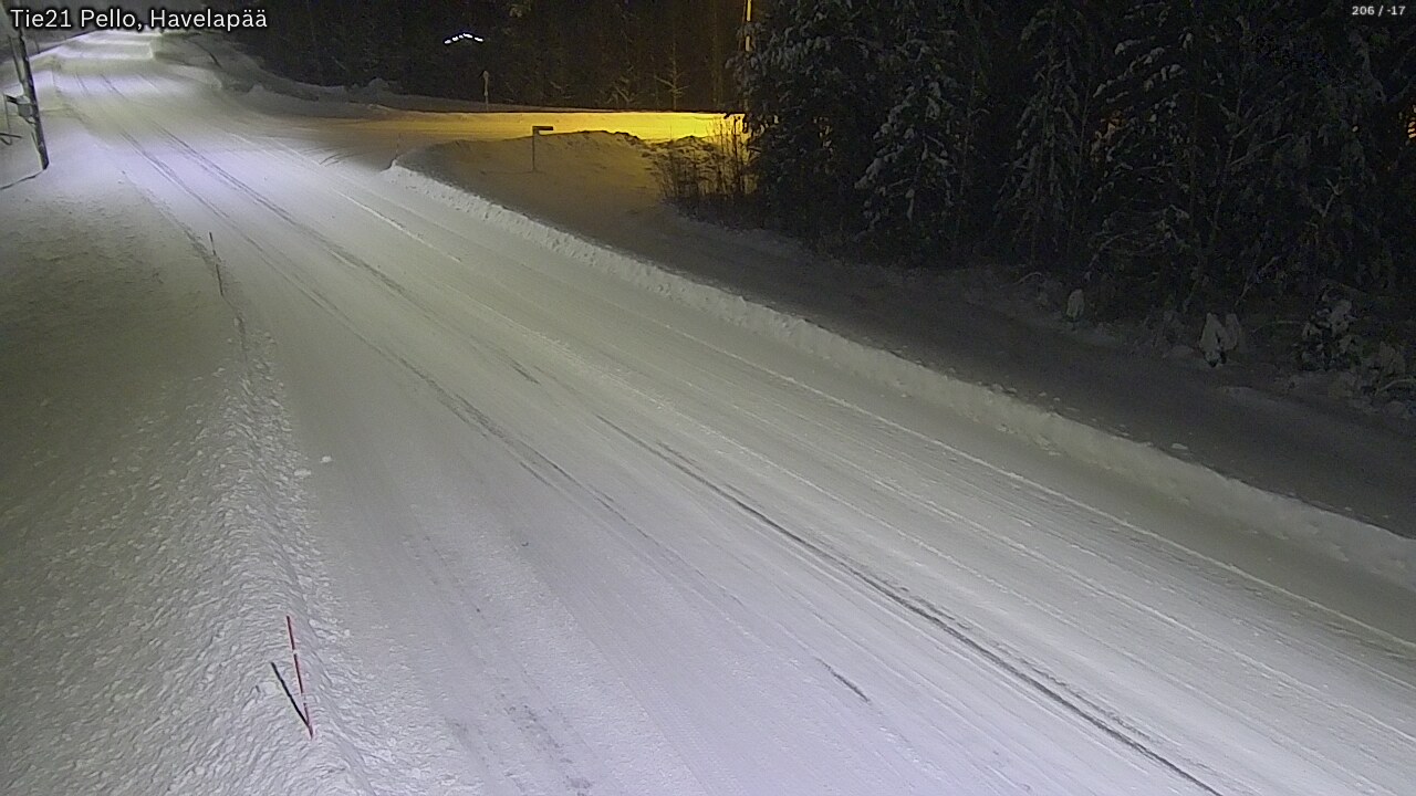 Kelikamerat Kuva Tie 21 Pello, Havelanpää, Pello, Lappi