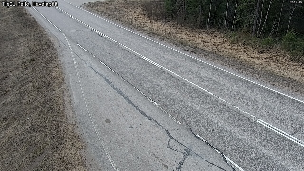 Weather Camera Image Väg 21 Pello, Havelanpää, Pello, Lappi
