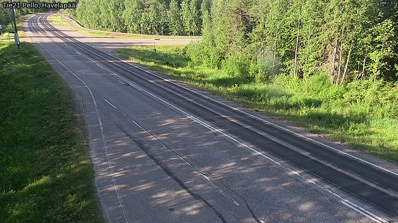 Weather Camera Image Väg 21 Pello, Havelanpää, Pello, Lappi