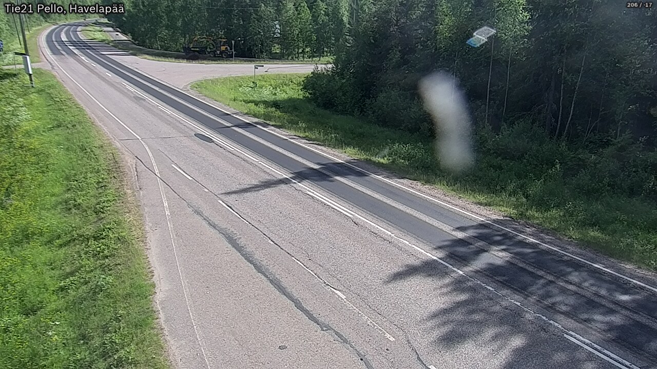 Weather Camera Image Väg 21 Pello, Havelanpää, Pello, Lappi