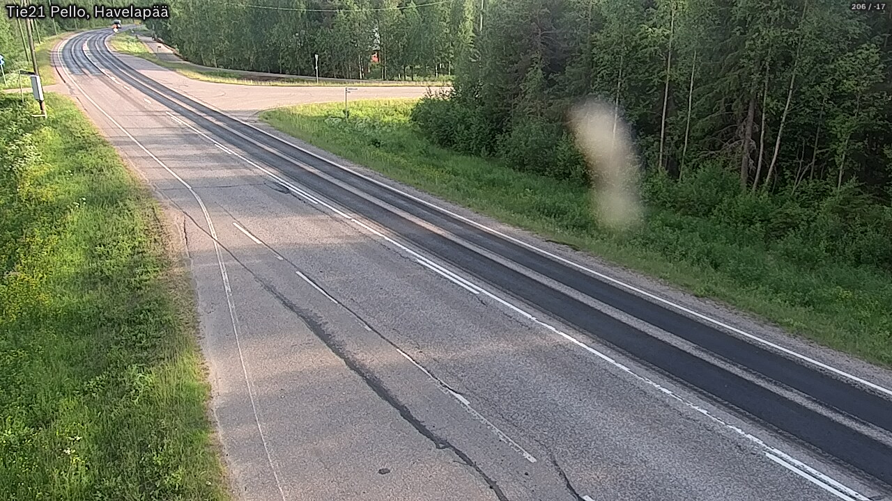 Weather Camera Image Väg 21 Pello, Havelanpää, Pello, Lappi