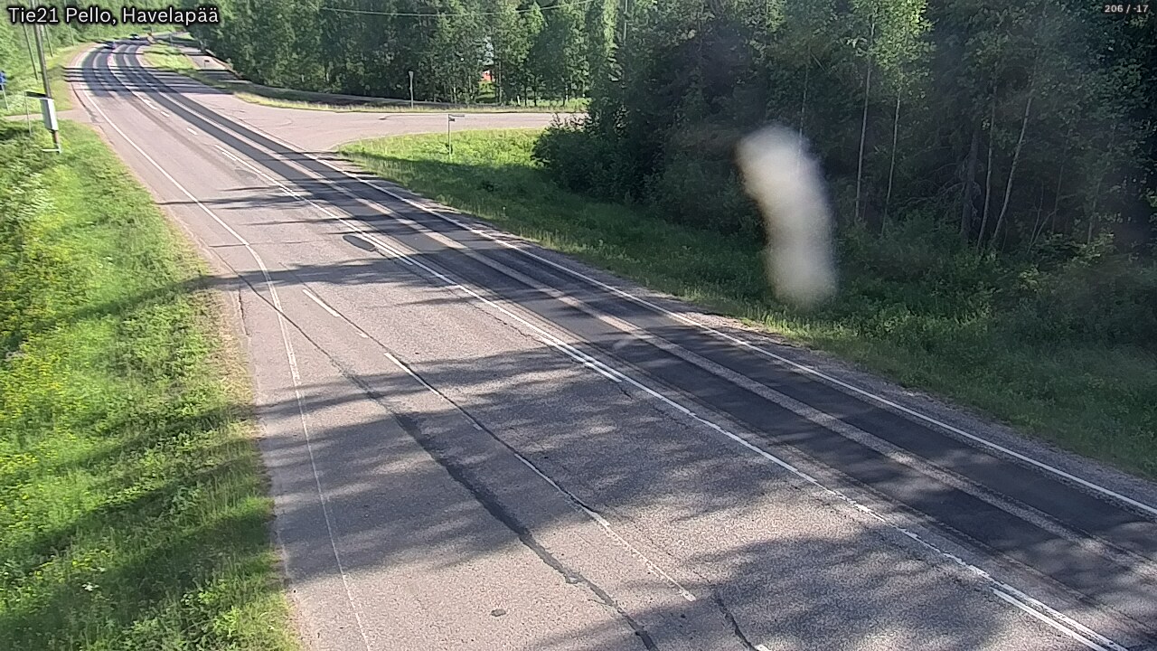 Weather Camera Image Väg 21 Pello, Havelanpää, Pello, Lappi