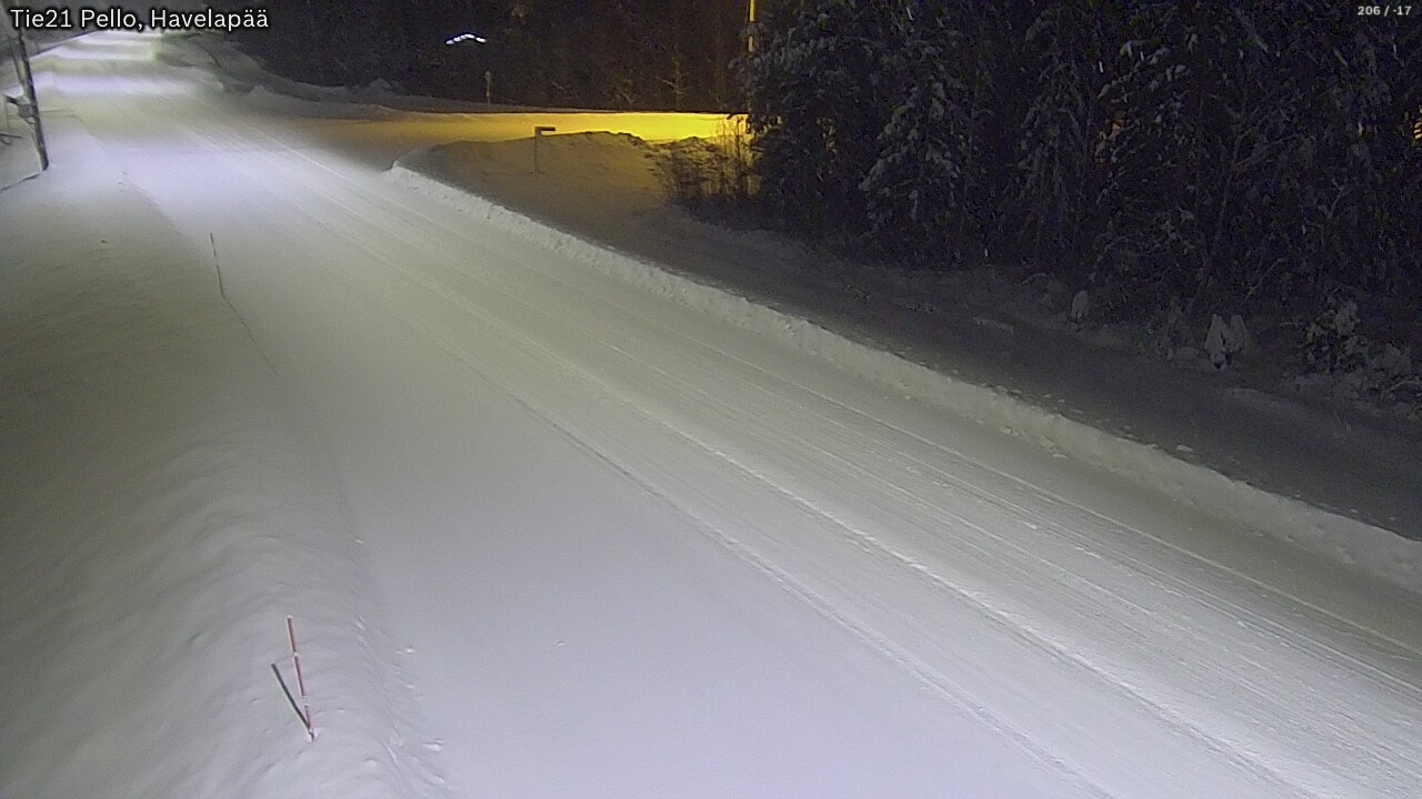 Kelikamerat Kuva Tie 21 Pello, Havelanpää, Pello, Lappi