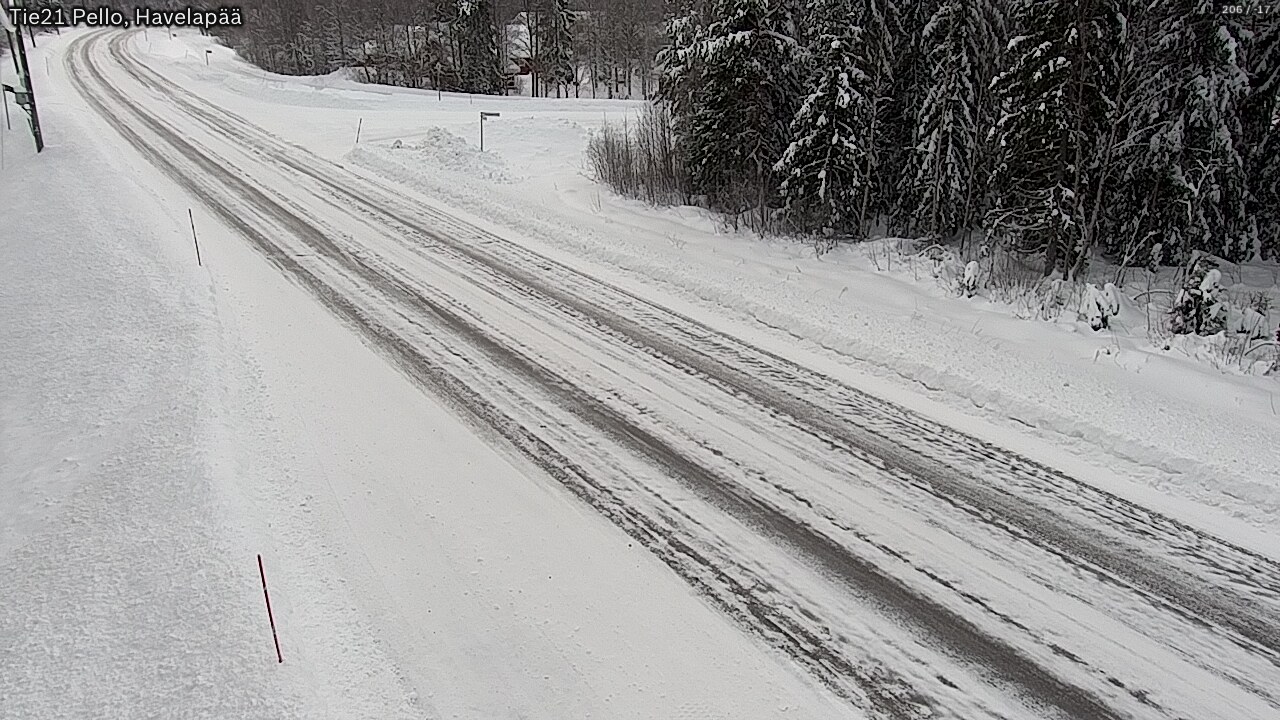 Weather Camera Image Road 21 Pello, Havelanpää, Pello, Lappi