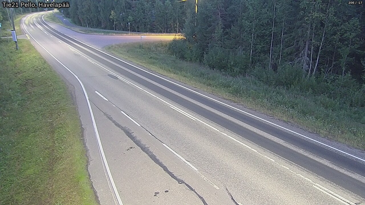 Kelikamerat Kuva Tie 21 Pello, Havelanpää, Pello, Lappi