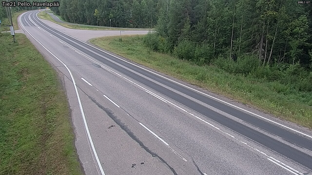 Weather Camera Image Road 21 Pello, Havelanpää, Pello, Lappi
