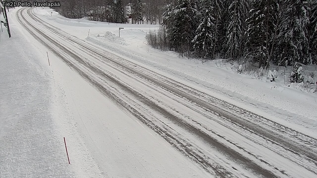 Weather Camera Image Road 21 Pello, Havelanpää, Pello, Lappi