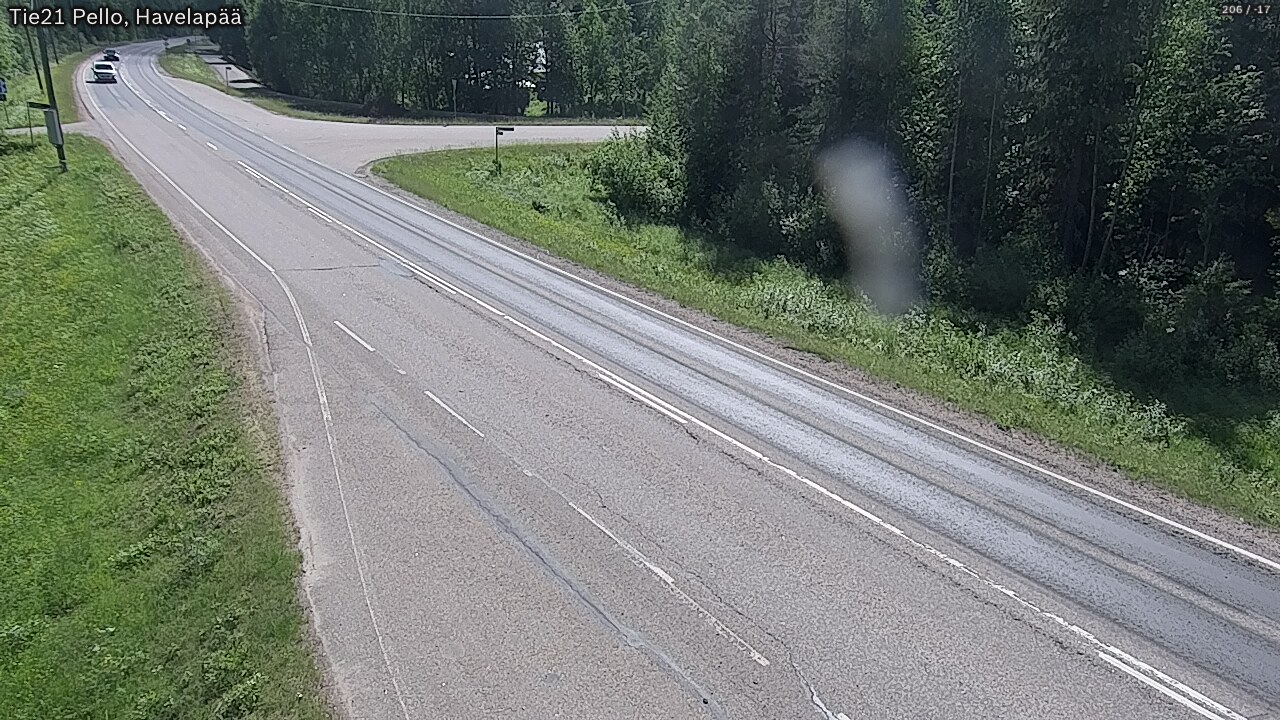 Weather Camera Image Väg 21 Pello, Havelanpää, Pello, Lappi