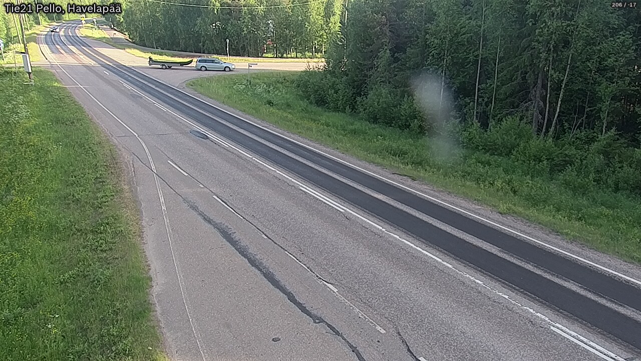 Weather Camera Image Väg 21 Pello, Havelanpää, Pello, Lappi