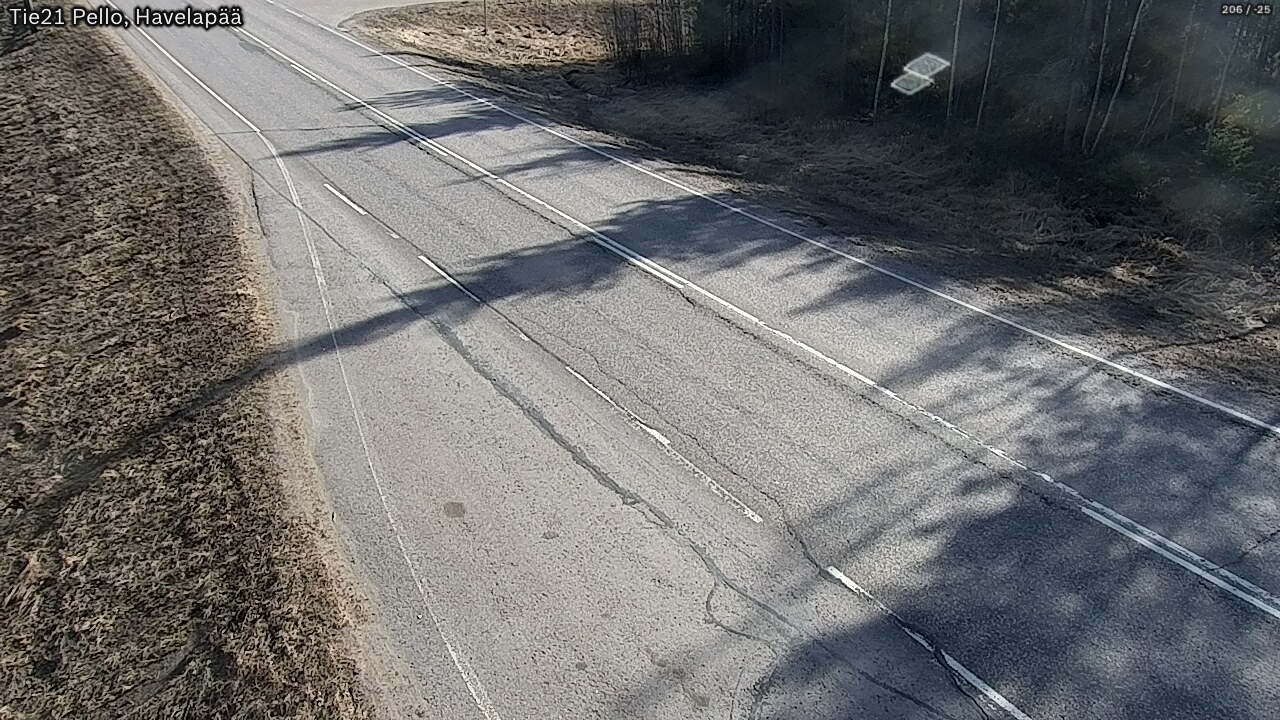 Weather Camera Image Väg 21 Pello, Havelanpää, Pello, Lappi