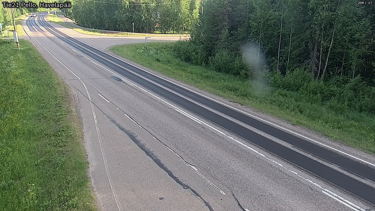 Weather Camera Image Väg 21 Pello, Havelanpää, Pello, Lappi