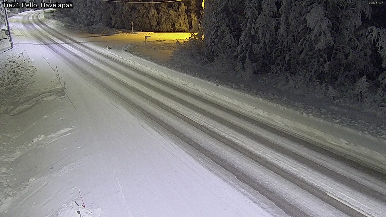 Kelikamerat Kuva Tie 21 Pello, Havelanpää, Pello, Lappi