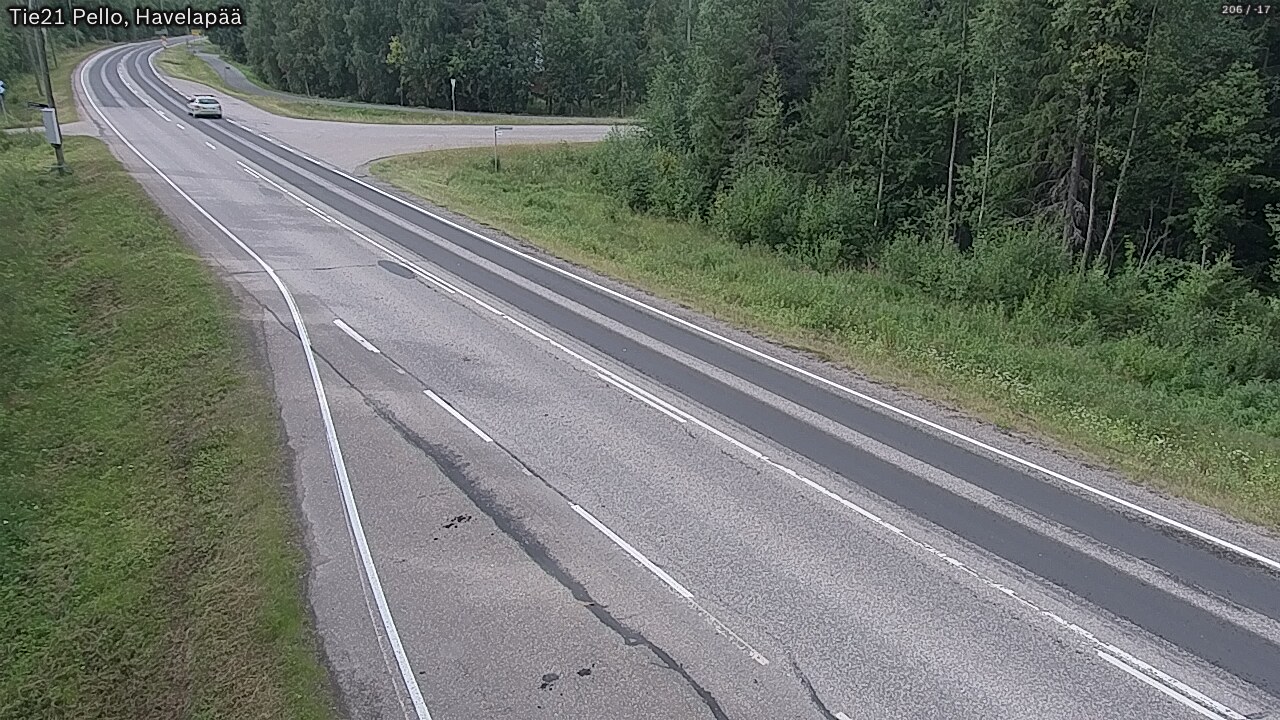 Kelikamerat Kuva Tie 21 Pello, Havelanpää, Pello, Lappi