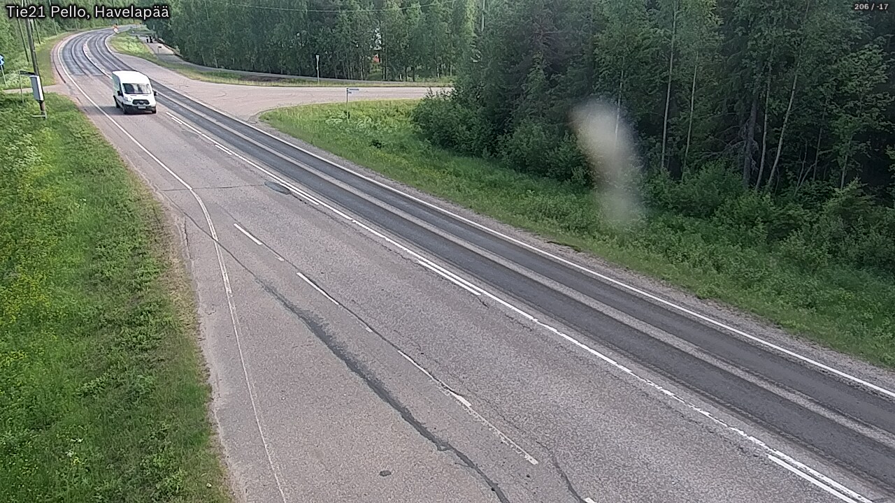 Weather Camera Image Väg 21 Pello, Havelanpää, Pello, Lappi