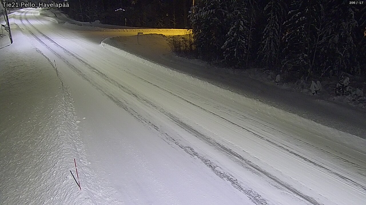 Kelikamerat Kuva Tie 21 Pello, Havelanpää, Pello, Lappi