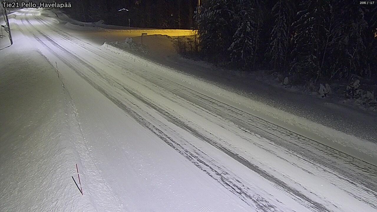 Weather Camera Image Road 21 Pello, Havelanpää, Pello, Lappi
