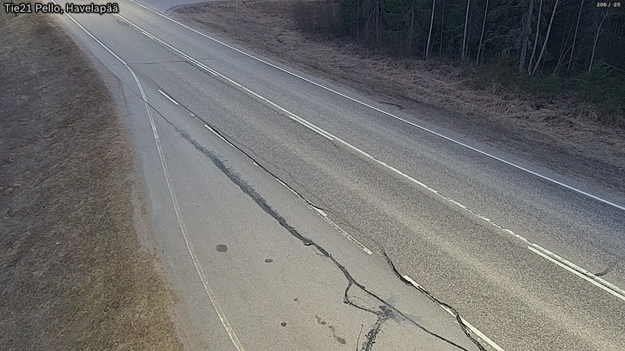 Kelikamerat Kuva Tie 21 Pello, Havelanpää, Pello, Lappi