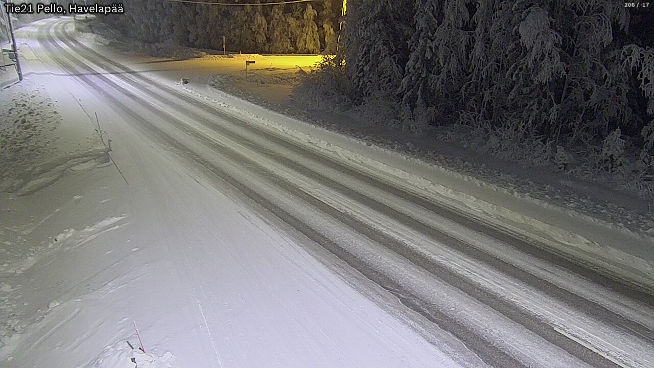 Kelikamerat Kuva Tie 21 Pello, Havelanpää, Pello, Lappi