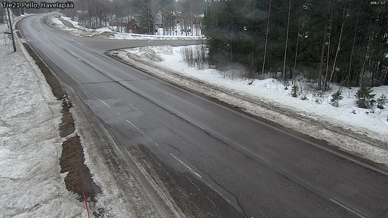 Weather Camera Image Road 21 Pello, Havelanpää, Pello, Lappi