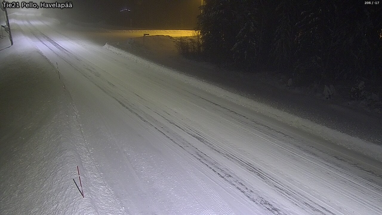 Weather Camera Image Road 21 Pello, Havelanpää, Pello, Lappi