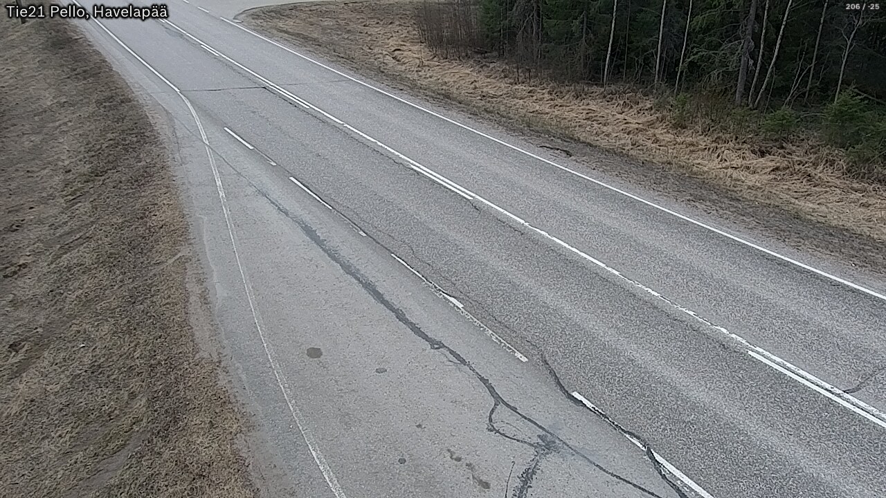 Weather Camera Image Väg 21 Pello, Havelanpää, Pello, Lappi