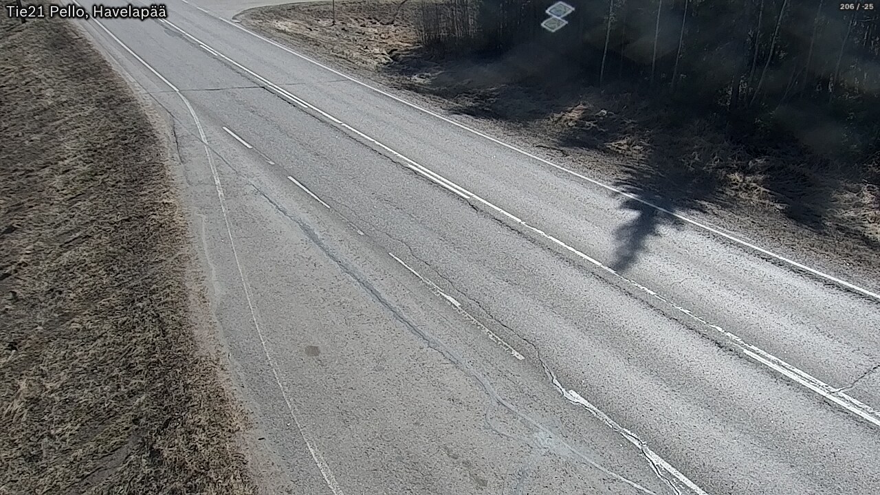 Weather Camera Image Väg 21 Pello, Havelanpää, Pello, Lappi