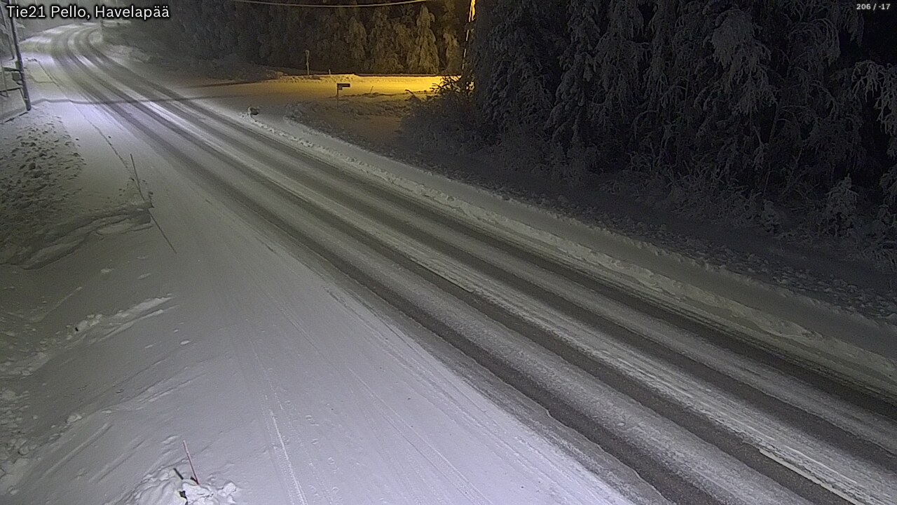 Kelikamerat Kuva Tie 21 Pello, Havelanpää, Pello, Lappi