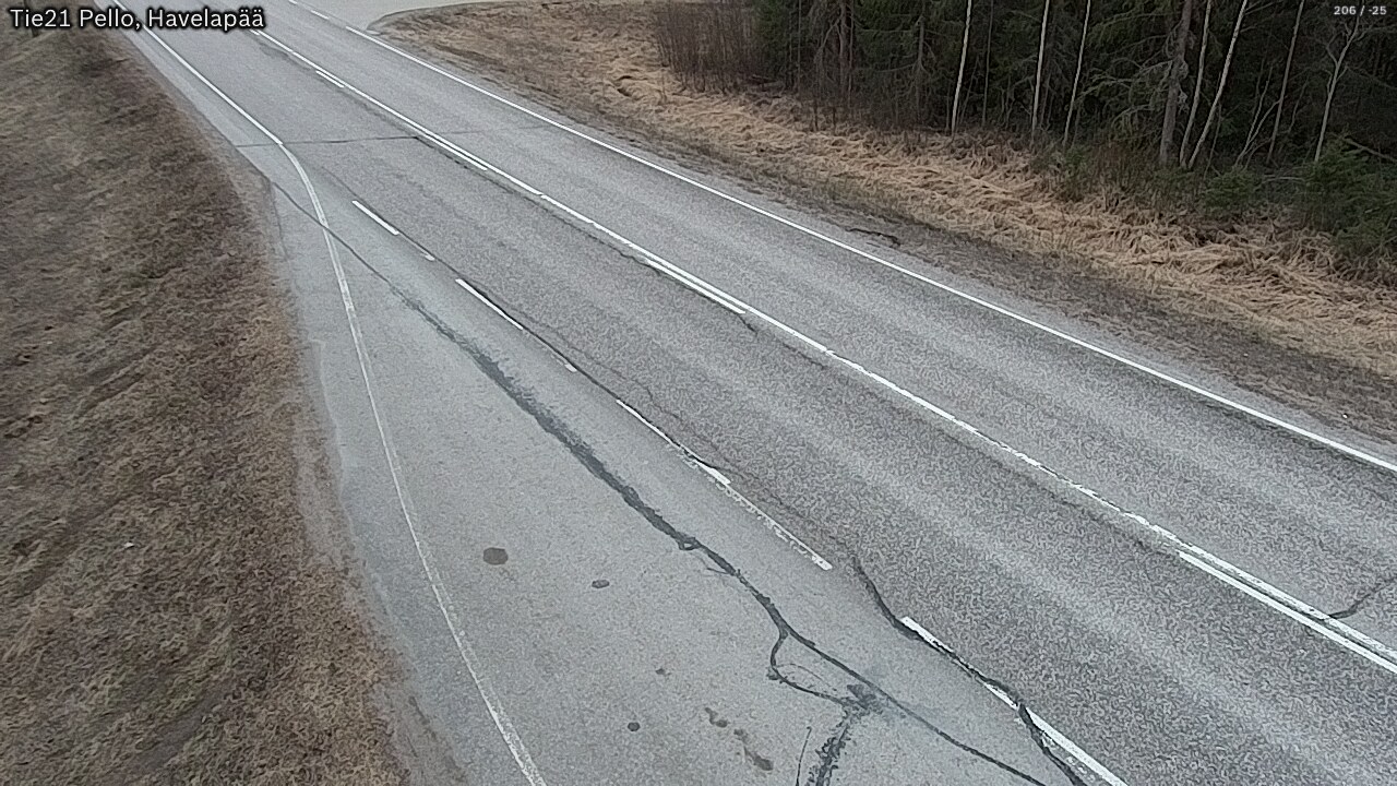 Weather Camera Image Väg 21 Pello, Havelanpää, Pello, Lappi