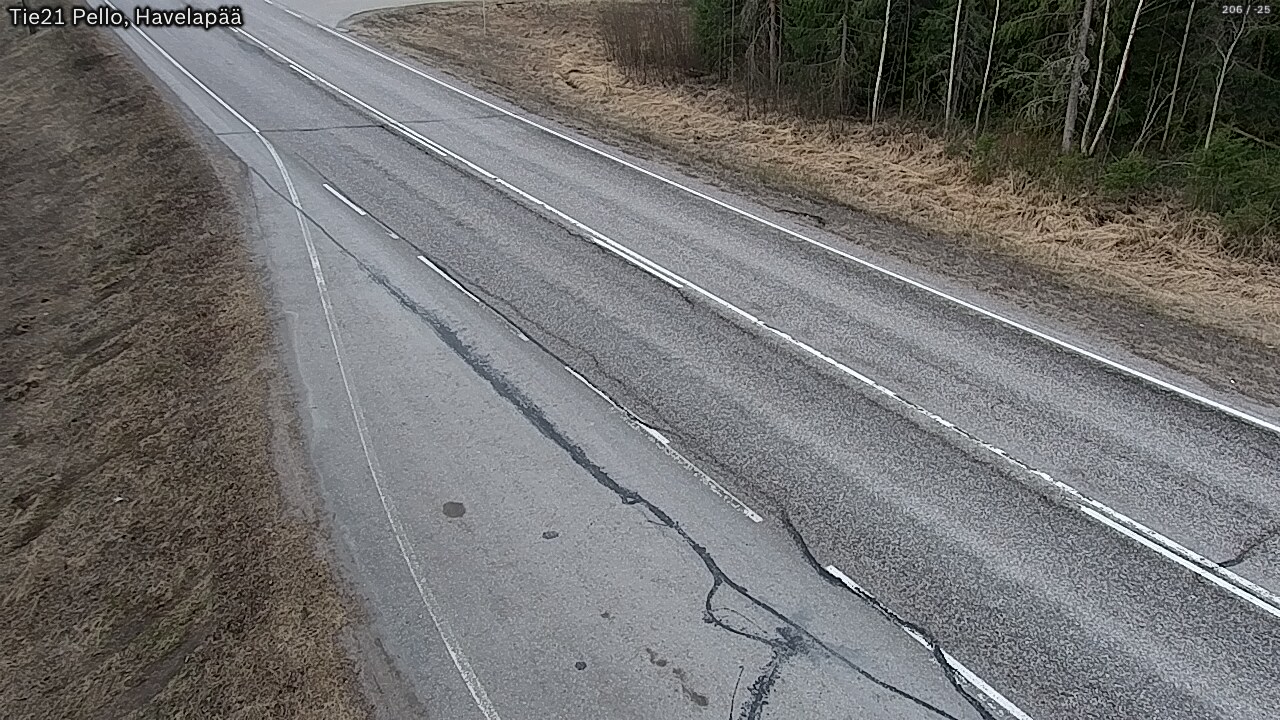 Weather Camera Image Väg 21 Pello, Havelanpää, Pello, Lappi