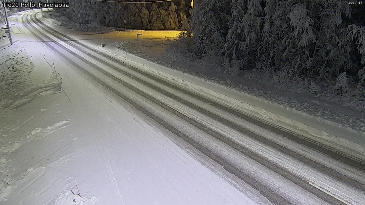 Kelikamerat Kuva Tie 21 Pello, Havelanpää, Pello, Lappi
