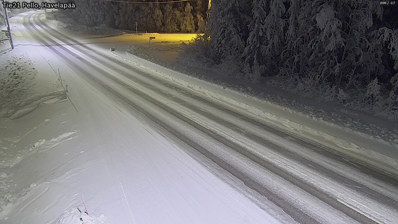 Kelikamerat Kuva Tie 21 Pello, Havelanpää, Pello, Lappi