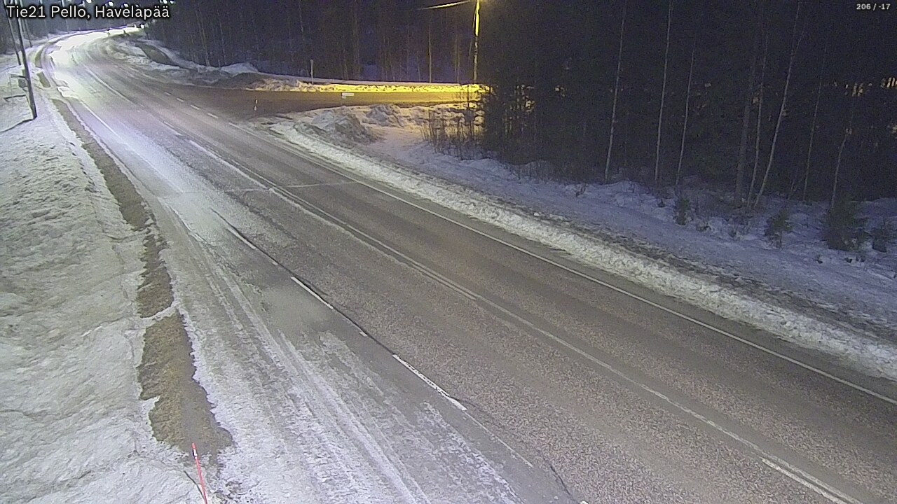 Kelikamerat Kuva Tie 21 Pello, Havelanpää, Pello, Lappi