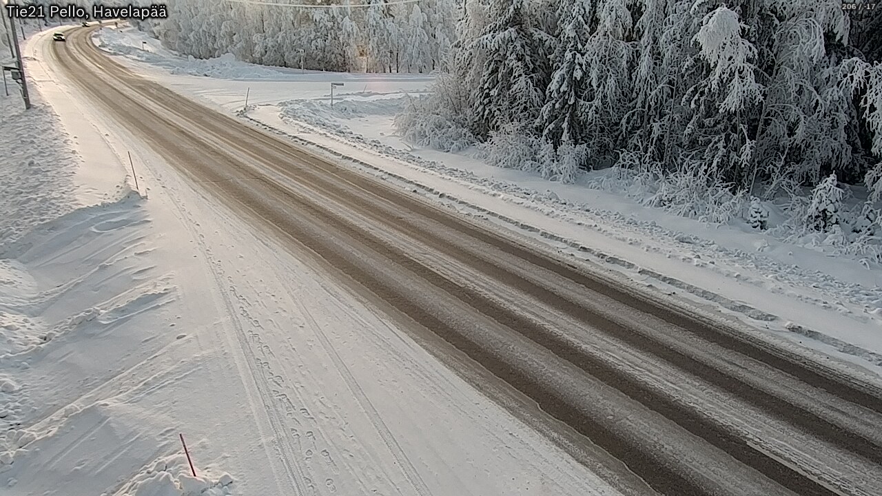 Kelikamerat Kuva Tie 21 Pello, Havelanpää, Pello, Lappi