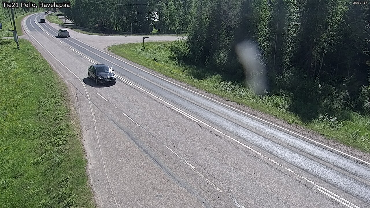 Weather Camera Image Väg 21 Pello, Havelanpää, Pello, Lappi