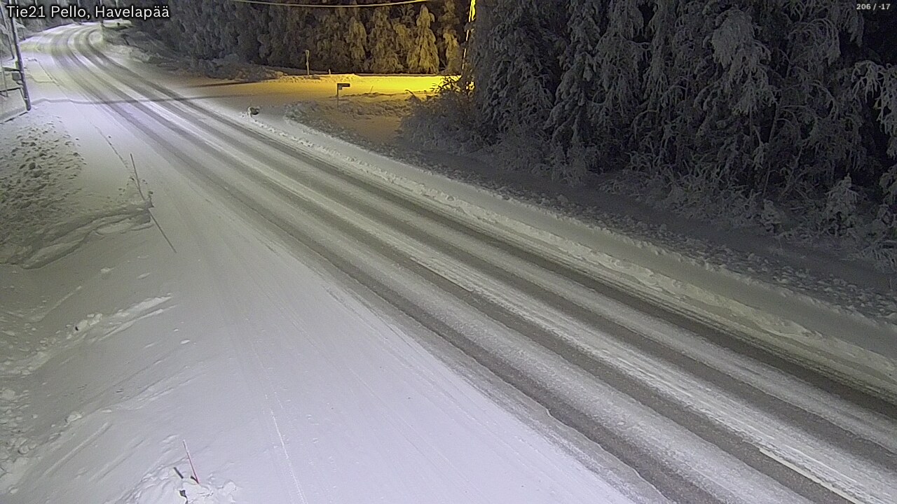 Kelikamerat Kuva Tie 21 Pello, Havelanpää, Pello, Lappi