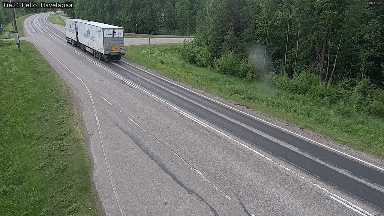 Kelikamerat Kuva Tie 21 Pello, Havelanpää, Pello, Lappi