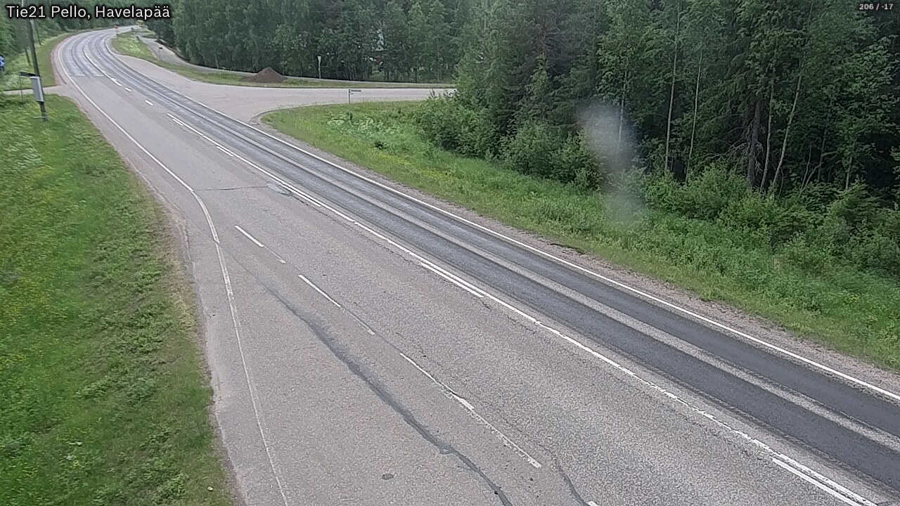 Weather Camera Image Väg 21 Pello, Havelanpää, Pello, Lappi